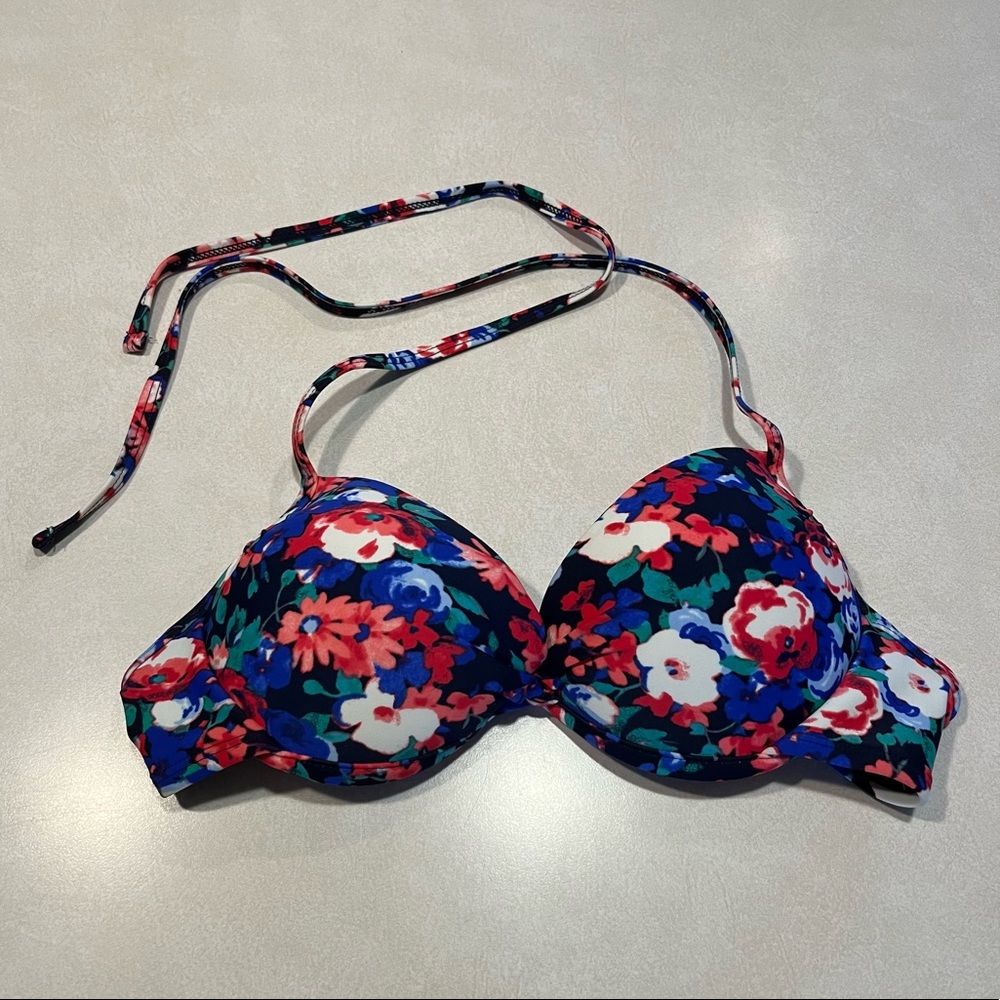 Xhilaration Floral Swim Bikini Top & Bottom Medium - Picture 2 of 6